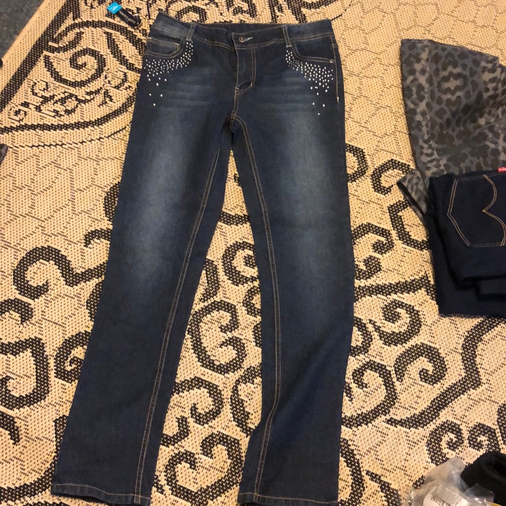 Bluejeans with sparkle